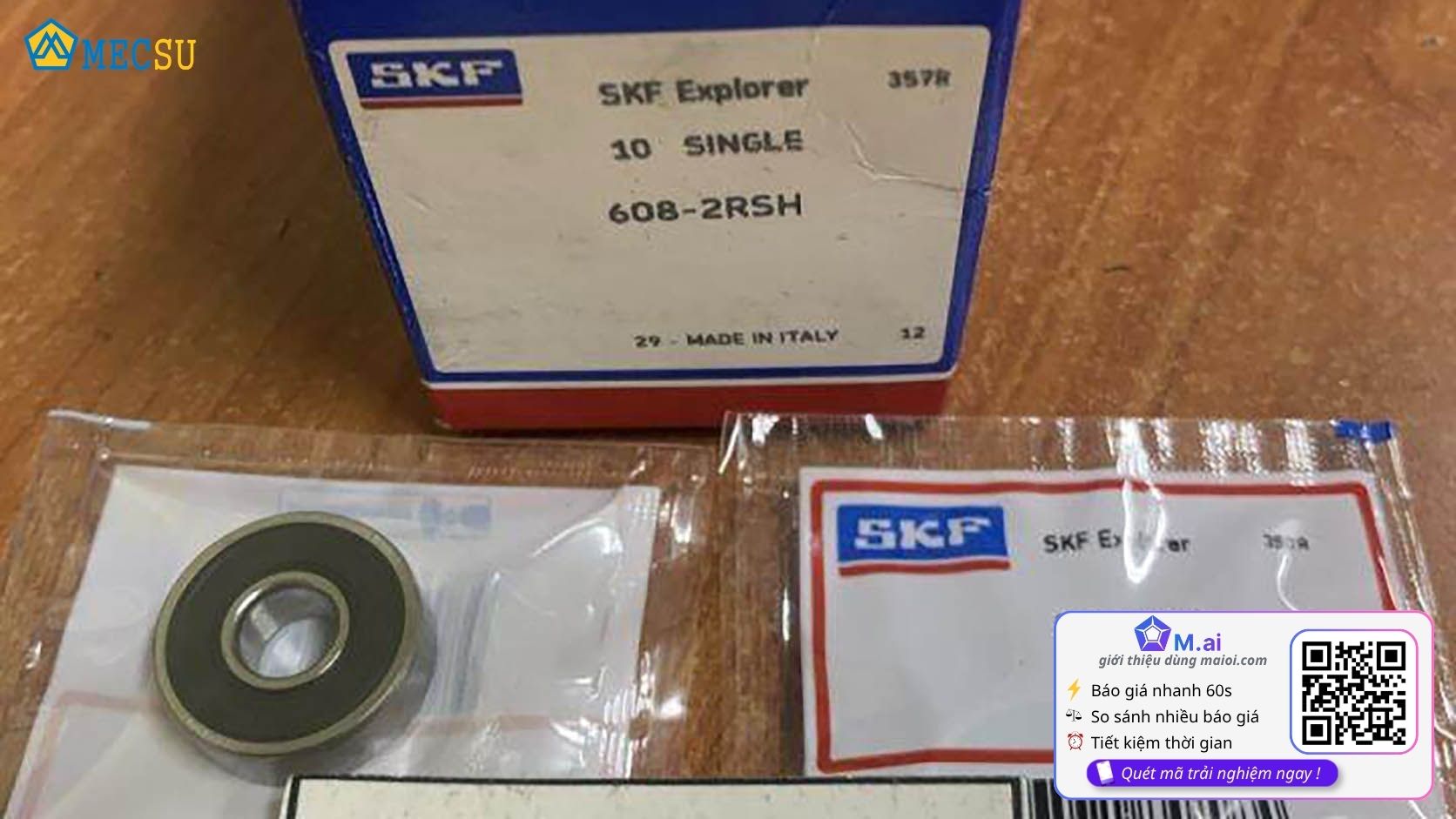 Vòng Bi SKF 608-2RSH Là Gì? Thông Số, Ứng Dụng Và Phân Biệt Thật Giả
